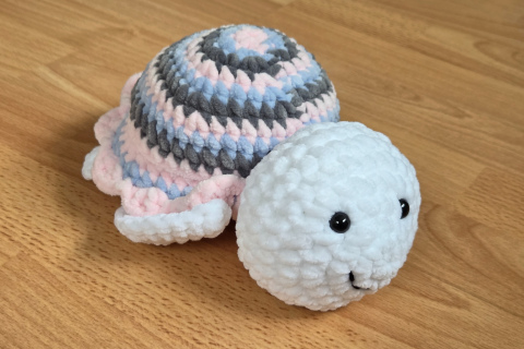 Schildkrötli rosa,hellbl, grau