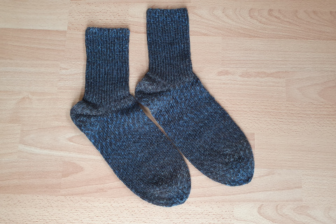 Herrensocken Anthrableu Gr. 46-47