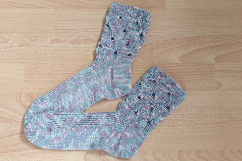 Damensocken m. Muster Gr. 40-41