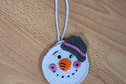 Taschen-Anhänger Schneemann