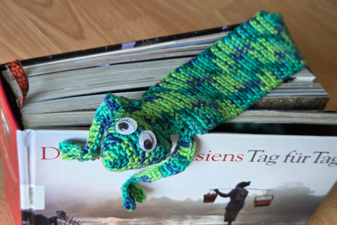 Buchzeichen Gecko