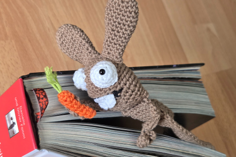 Buchzeichen Hase