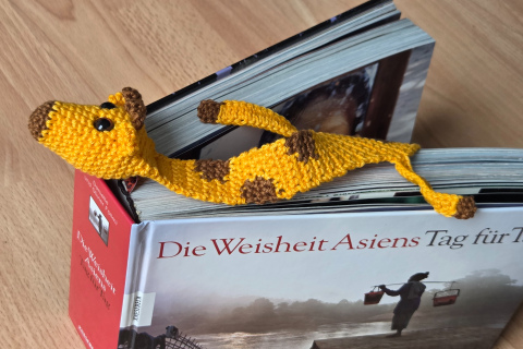 Buchzeichen Giraffe
