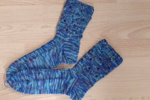 Damensocken m. Muster Gr. 41-42