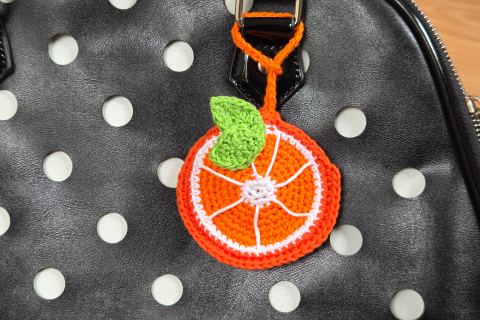 Taschen-Anhänger Orange